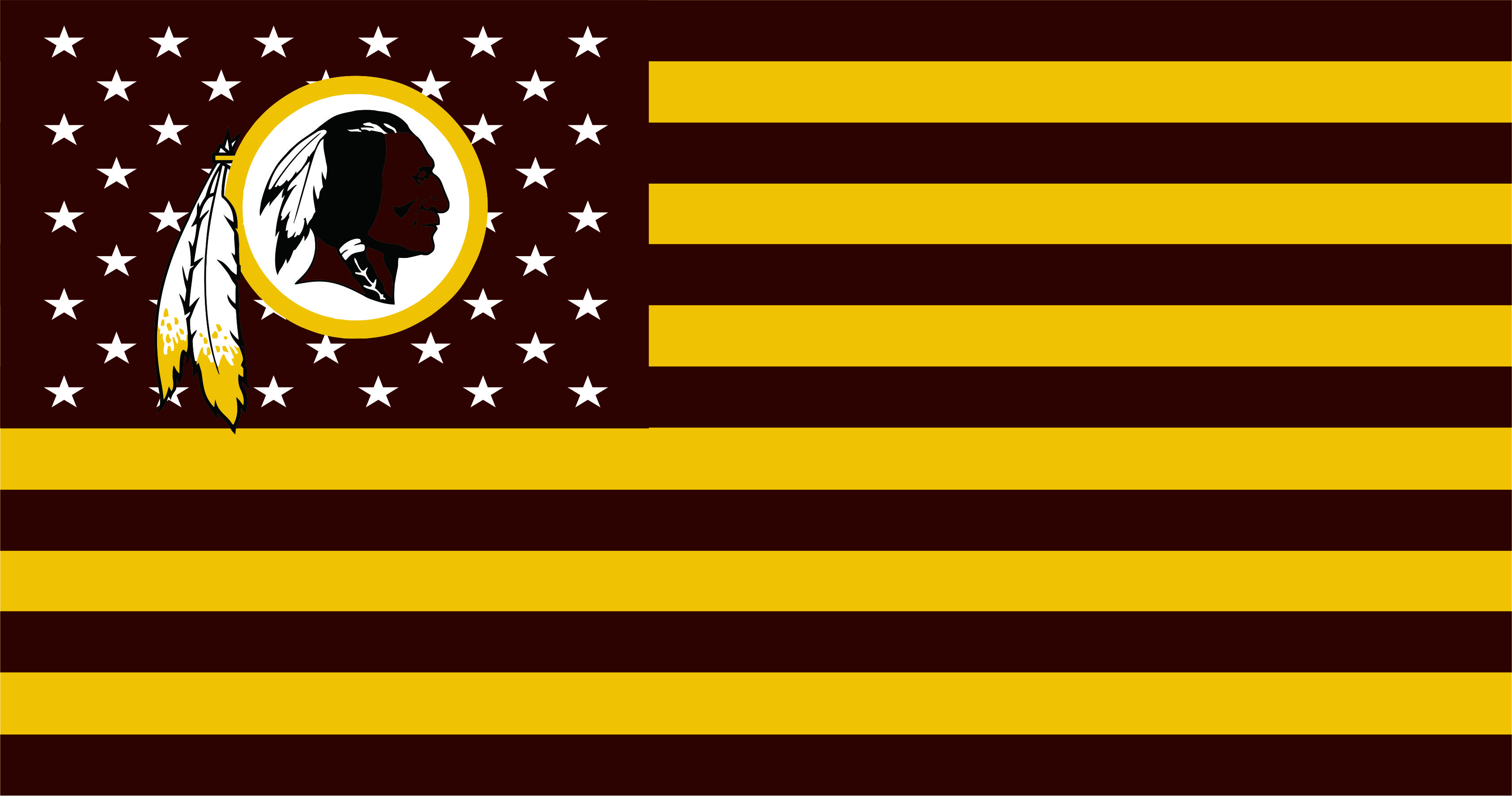 Washington Redskins Flag001 logo iron on paper